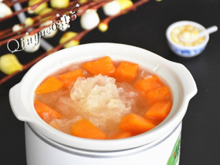 冰糖银耳炖木瓜#健康美颜餐# 